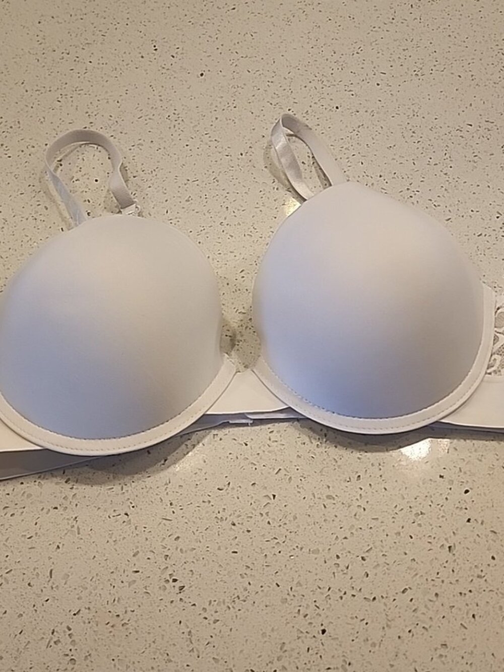 Prima Valentina Bra 38C White Underwire Padded Push Up